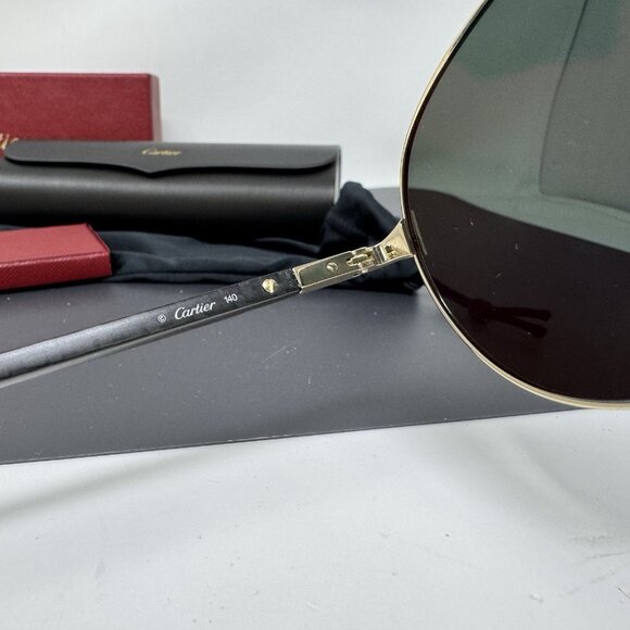 Cartier Sunglasses Aviator Polarized CT0096S-002 - Picture 10 of 16